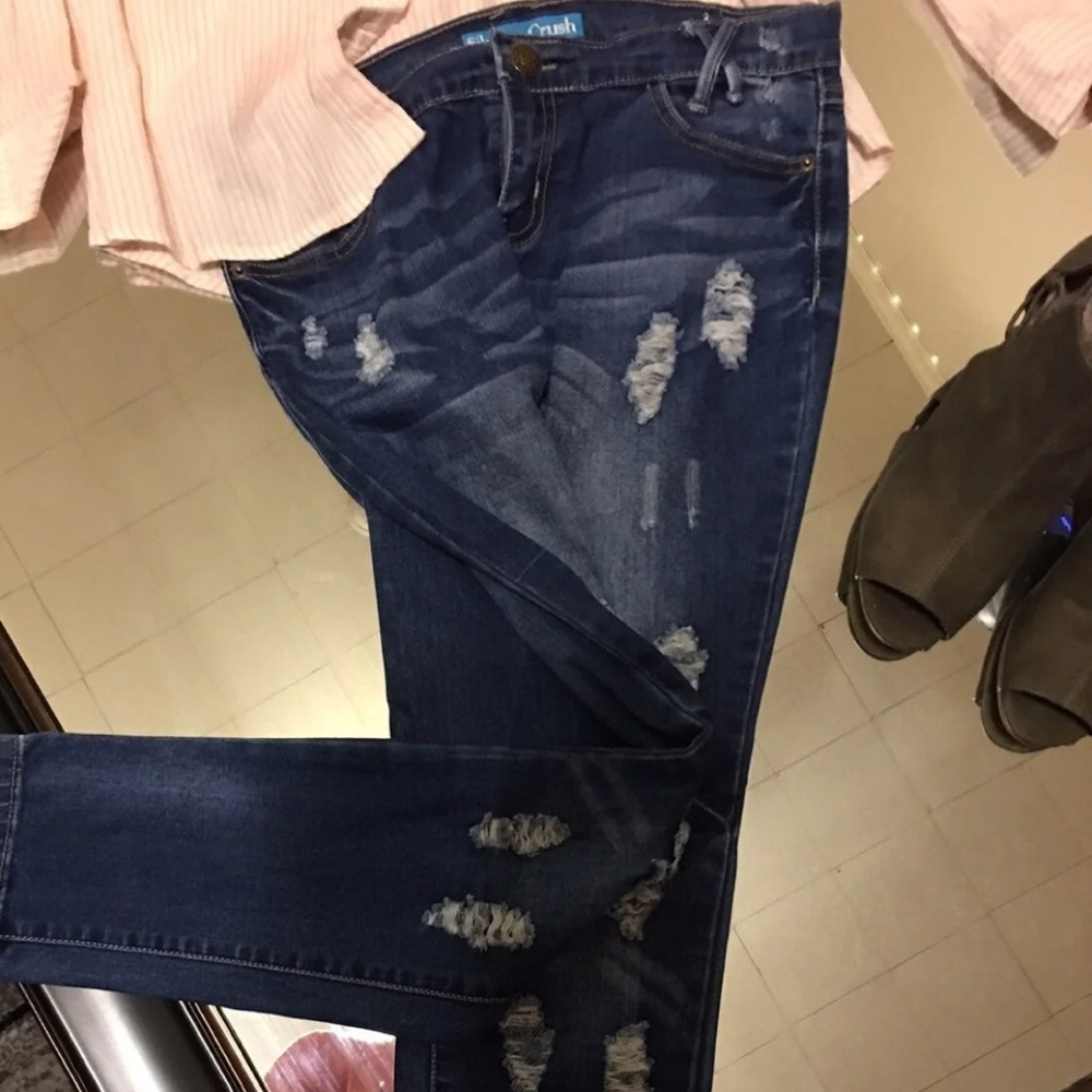 Silver Crush distressed jeans